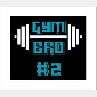 Gym Bro #2 White Posters and Art